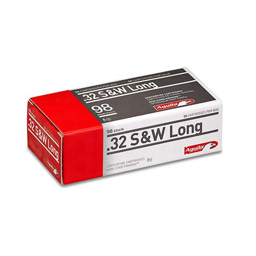 Aguila  .32 Smith & Wesson Long 98 Grains Lead Round Nose Per 50 - RTP Armor