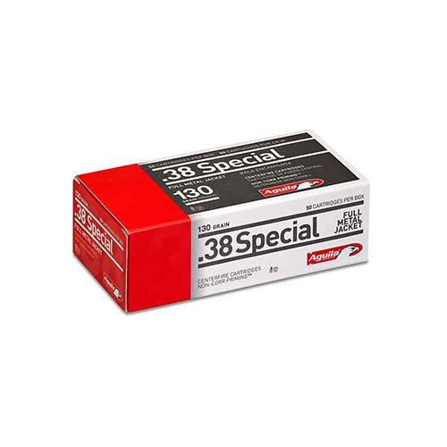 Aguila  .38 Special 130 Grains Full Metal Jacket Per 50 - RTP Armor