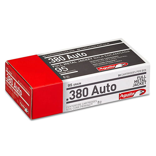 Aguila .380 Auto 95 Grains Full Metal Jacket Per 50 - RTP Armor