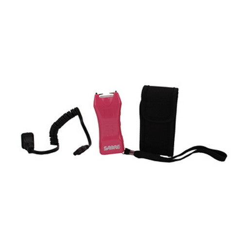600000V Mini Stun Gun w/Holster Pink - RTP Armor