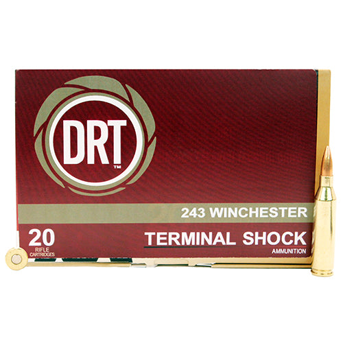 Dynamic Research Technologies 243 Winchester 95 Gr Terminal Shock (Per 20) - RTP Armor
