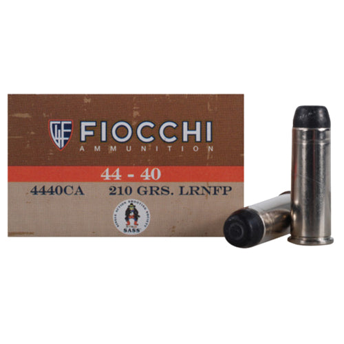 Fiocchi  .44-40 Winchester Cowboy Action Ammunition 210gr LRN Flat Point Per 50 - RTP Armor