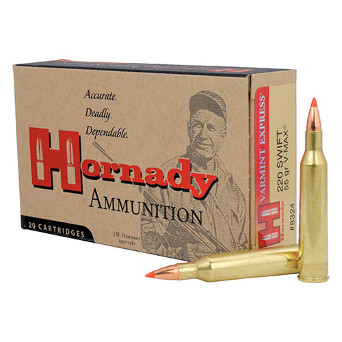 Hornady 220 Swift Varmint Express 55 Grain  V-Max Per 20 - RTP Armor