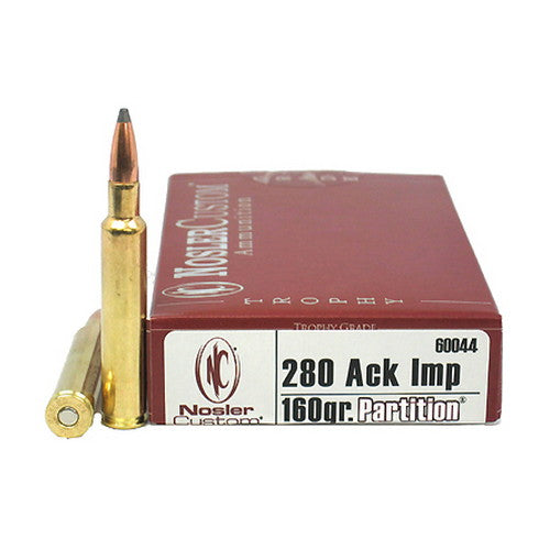 Nosler 280 Remington Ackley Improved Ammunition - RTP Armor