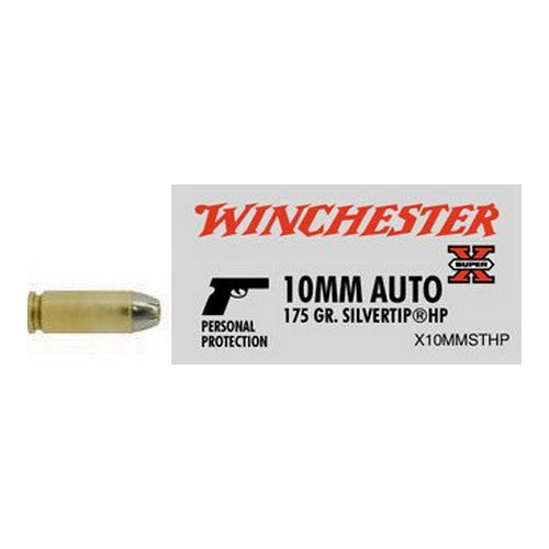 Winchester  10mm Automatic 175 Grains Silvertip Hollow Point Per 20 - RTP Armor