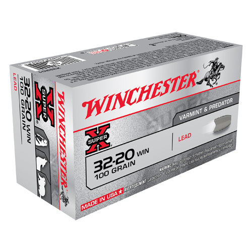 Winchester  32-20 Winchester Super-X 100 Grains Lead Flat Nose Per 50 - RTP Armor